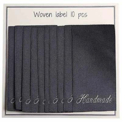 Go Handmade Vævet Label, Handmade, 60 x 32 mm, 10 stk
